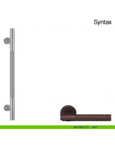 Maniglione per porta Syntax Manital - nero antracite