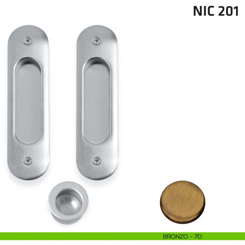 Kit ovale cieco + trascinatore NIC 201 bronzo