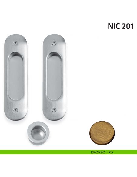 Kit ovale cieco + trascinatore NIC 201 bronzo
