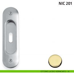 Maniglia incasso ovale foro chiave NIC 201 2