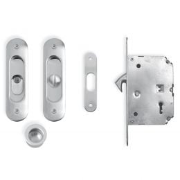 Kit ovale con nottolino + taglio vite con trascinatore e serratura NIC 201