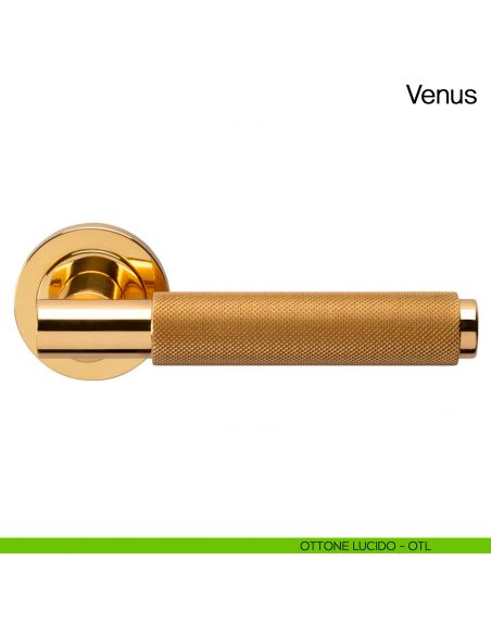 Maniglia per porta Venus Manital - ottone lucido