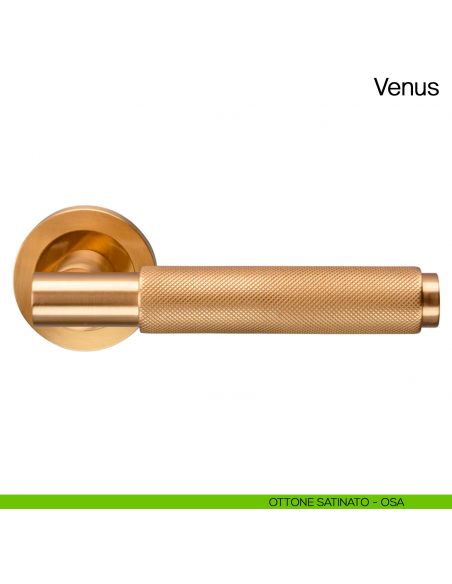 Maniglia per porta Venus Manital - ottone satinato