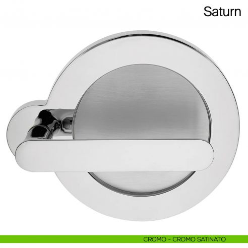 Maniglia per porta Saturn Manital - cromato/cromato satinato