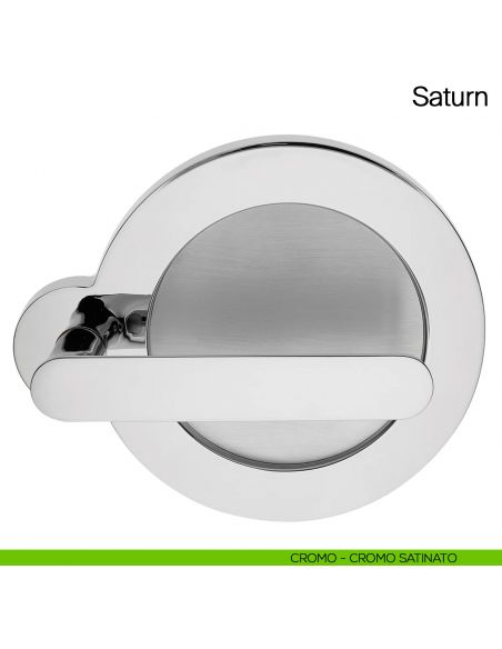 Maniglia per porta Saturn Manital - cromato/cromato satinato
