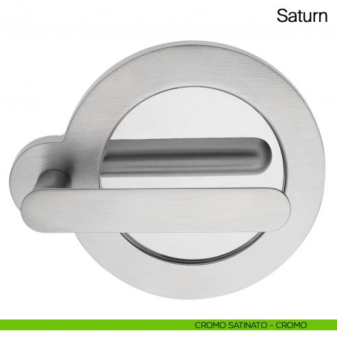 Maniglia per porta Saturn Manital - cromato satinato/cromato