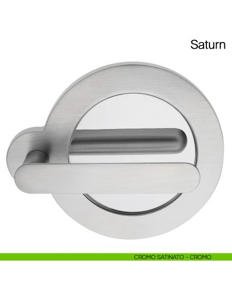 Maniglia per porta Saturn Manital - cromato satinato/cromato