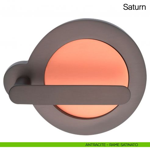 Maniglia per porta Saturn Manital -antracite/rame satinato