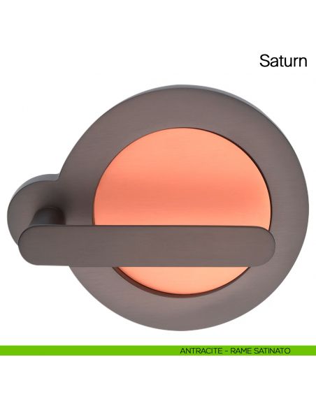 Maniglia per porta Saturn Manital -antracite/rame satinato