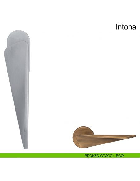 Maniglia martellina DK per finestra Intona Manital  - bronzato opaco