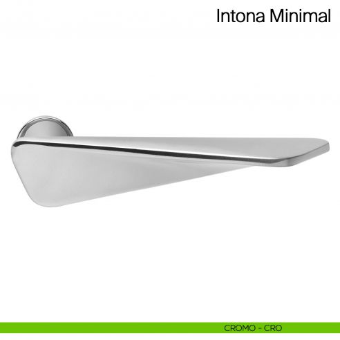 Maniglia per porta Intona Minimal Manital con rosetta minimale - cromato