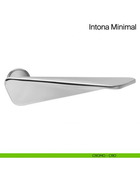Maniglia per porta Intona Minimal Manital con rosetta minimale - cromato