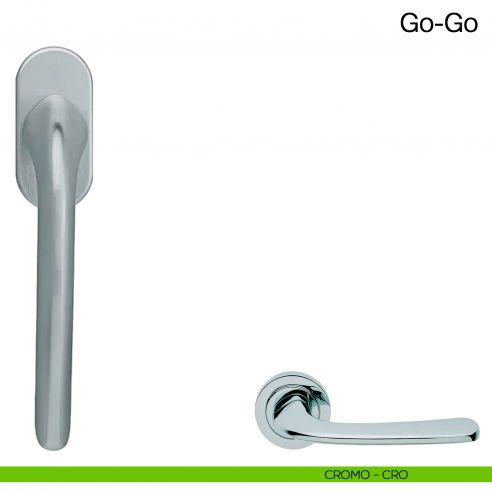 Maniglia martellina DK per finestra Go-Go Manital - cromato