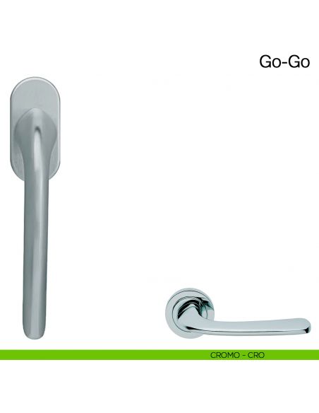 Maniglia martellina DK per finestra Go-Go Manital - cromato