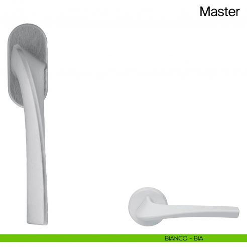 Maniglia martellina DK per finestra Master Manital - bianco