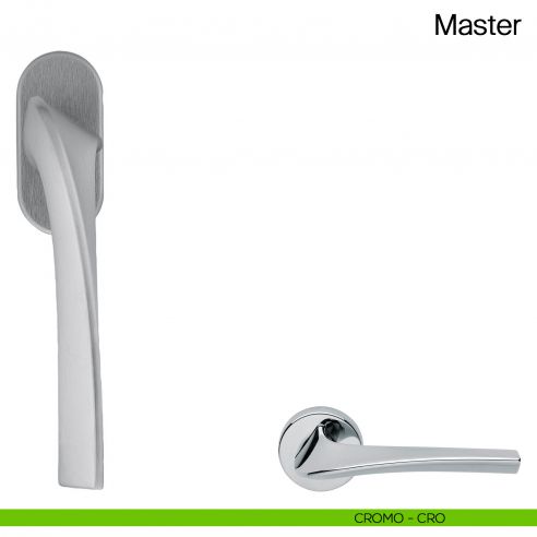 Maniglia martellina DK per finestra Master Manital - cromato