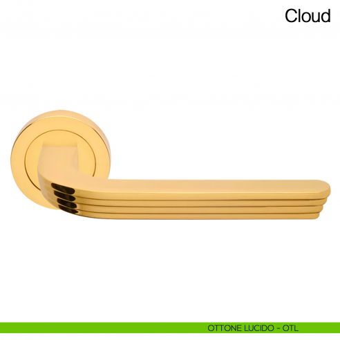 Maniglia per porta Cloud Manital - ottone lucido