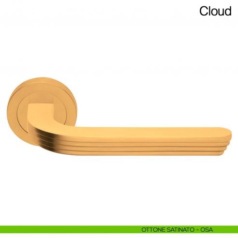 Maniglia per porta Cloud Manital - ottone satinato
