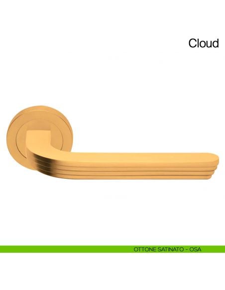 Maniglia per porta Cloud Manital - ottone satinato