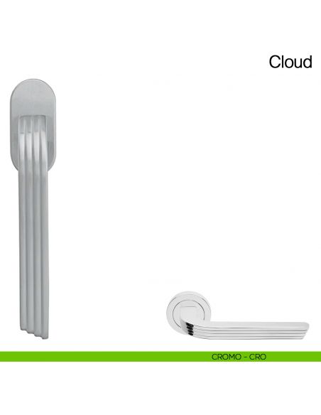 Maniglia martellina DK per finestra Cloud Manital - cromato