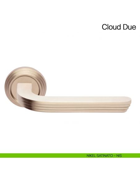 Maniglia per porta Cloud Due Manital - nikel satinato