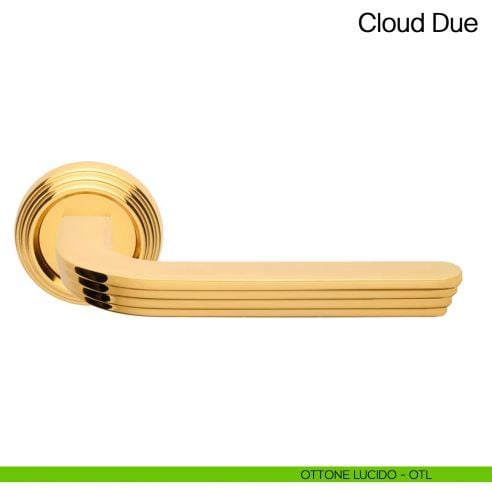 Maniglia per porta Cloud Due Manital - ottone lucido
