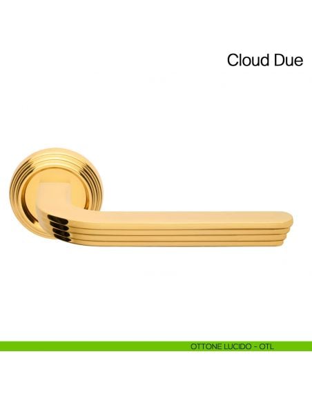 Maniglia per porta Cloud Due Manital - ottone lucido