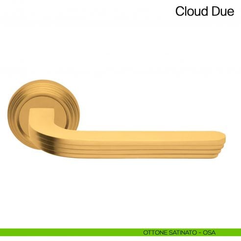 Maniglia per porta Cloud Due Manital - ottone satinato