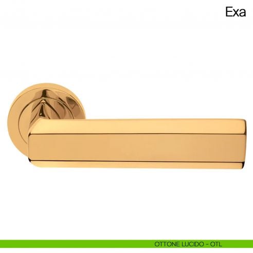 Maniglia per porta Exa Manital - ottone lucido