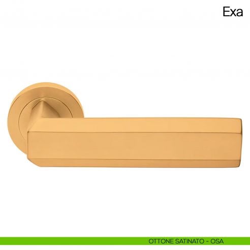 Maniglia per porta Exa Manital - ottone satinato