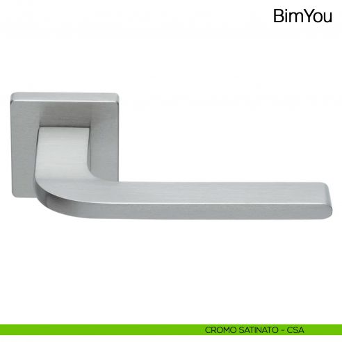 Maniglia per porta Bimyou Manital - cromato satinato