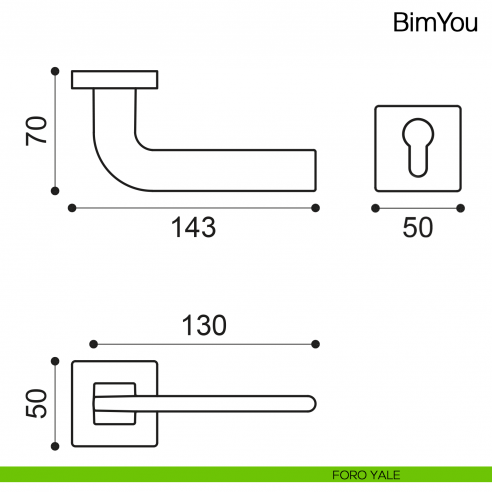 Maniglia per porta Bimyou Manital