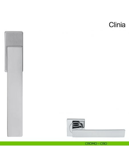 Maniglia martellina DK per finestra Clinia Manital - cromato