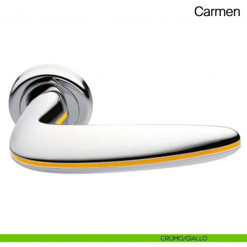 Maniglia per porta Carmen Manital - cromato/giallo