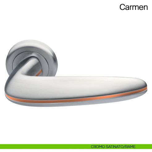 Maniglia per porta Carmen Manital - cromato satinato/rame