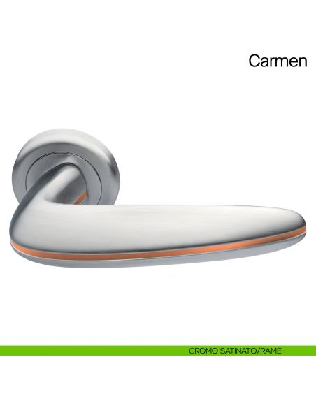 Maniglia per porta Carmen Manital - cromato satinato/rame