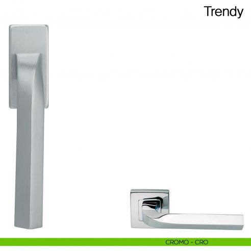 Maniglia martellina DK per finestra Trendy Manital - cromato