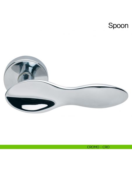 Maniglia per porta Spoon Manital - cromato