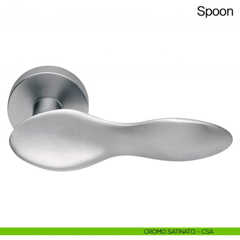 Maniglia per porta Spoon Manital - cromato satinato