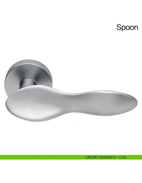 Maniglia per porta Spoon Manital - cromato satinato