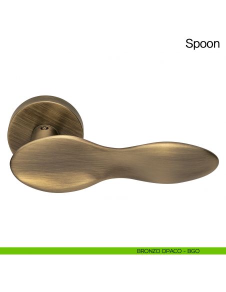 Maniglia per porta Spoon Manital - bronzato opaco