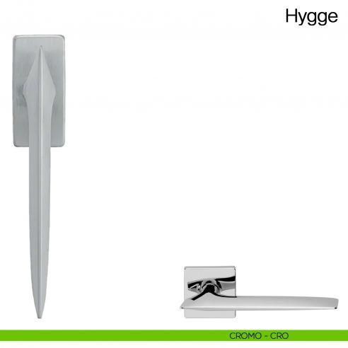 Maniglia martellina DK per finestra Hygge Manital - cromato