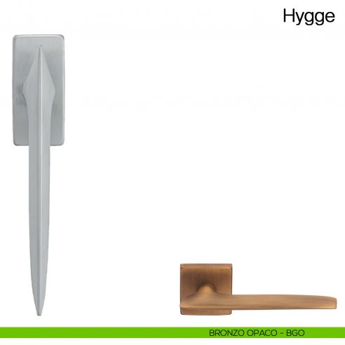 Maniglia martellina DK per finestra Hygge Manital - bronzato opaco