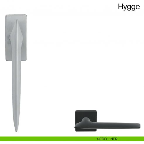 Maniglia martellina DK per finestra Hygge Manital - nero