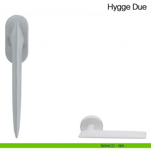 Maniglia martellina DK per finestra Hygge Due Manital - bianco