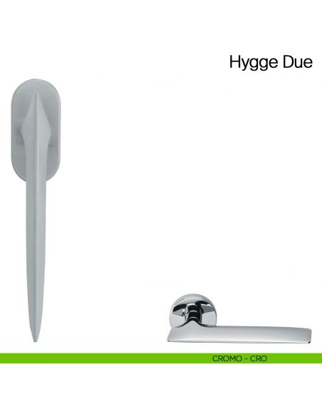 Maniglia martellina DK per finestra Hygge Due Manital - cromato