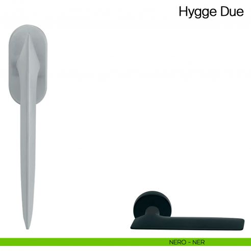 Maniglia martellina DK per finestra Hygge Due Manital - nero