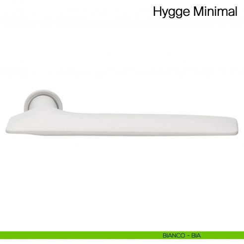 Maniglia per porta Hygge Minimal Manital con rosetta minimale - bianco