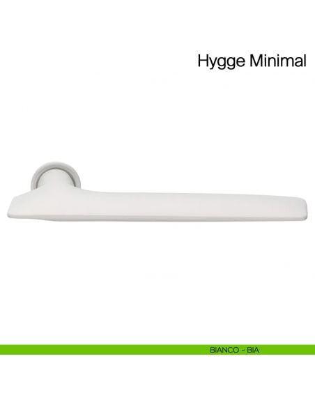 Maniglia per porta Hygge Minimal Manital con rosetta minimale - bianco