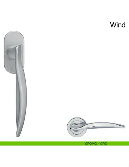 Maniglia martellina DK per finestra Wind Manital - cromato